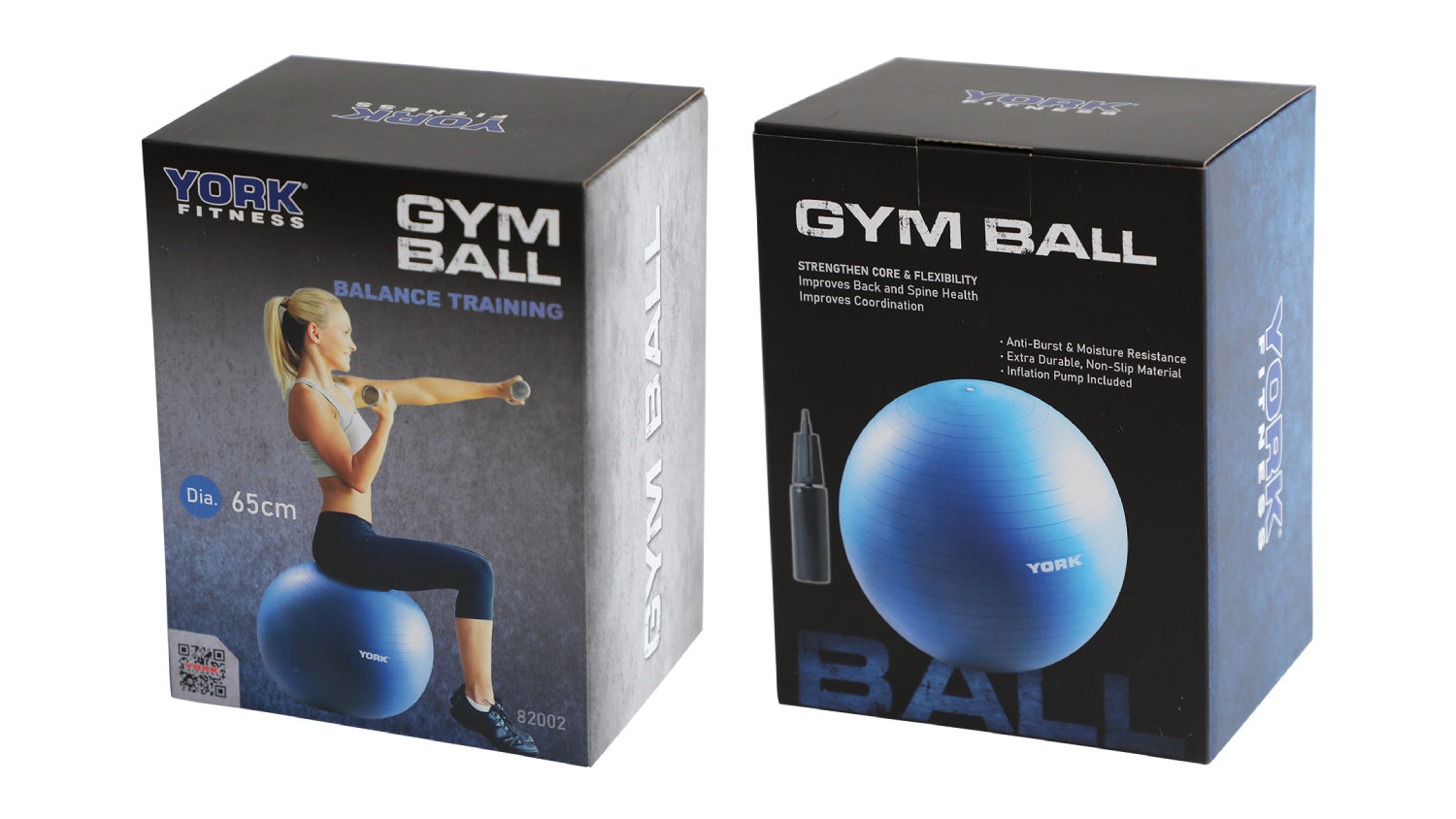 York Burst-Resistant Gym Ball 65cm