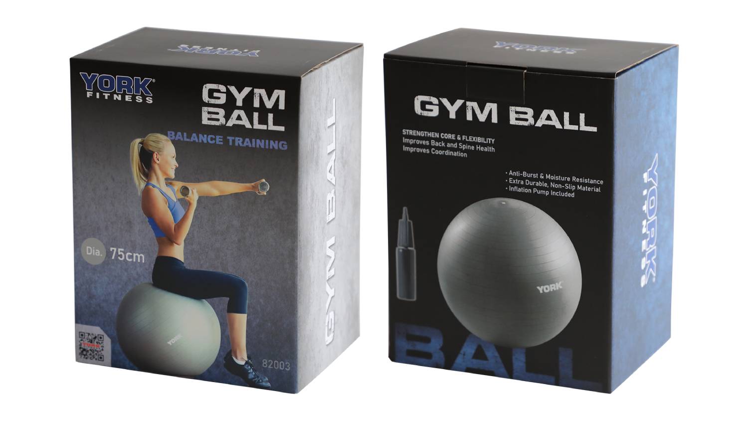 York Burst-Resistant Gym Ball 75cm