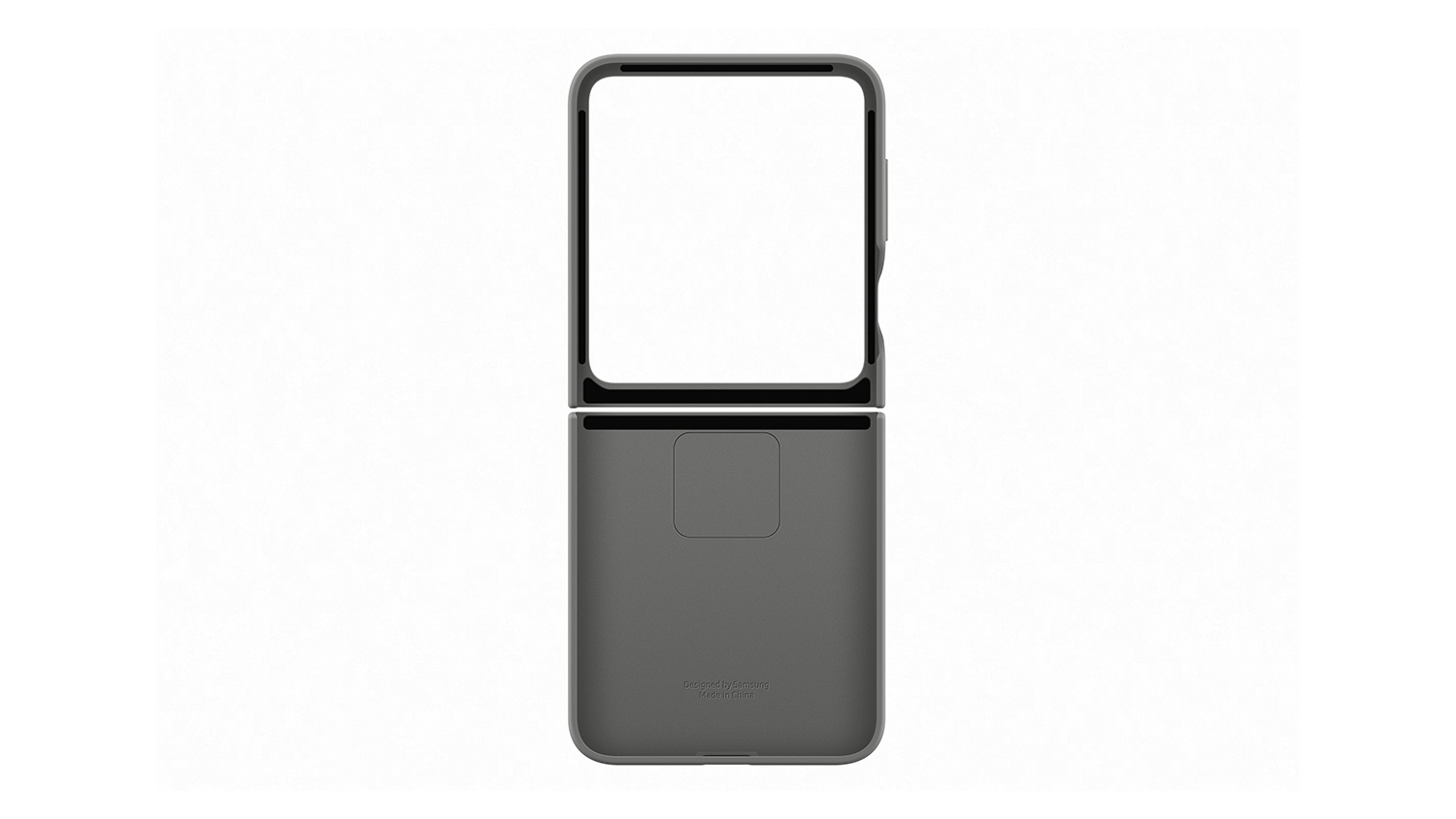Samsung Silicon Case with Ring for Galaxy Z Flip6 - Grey