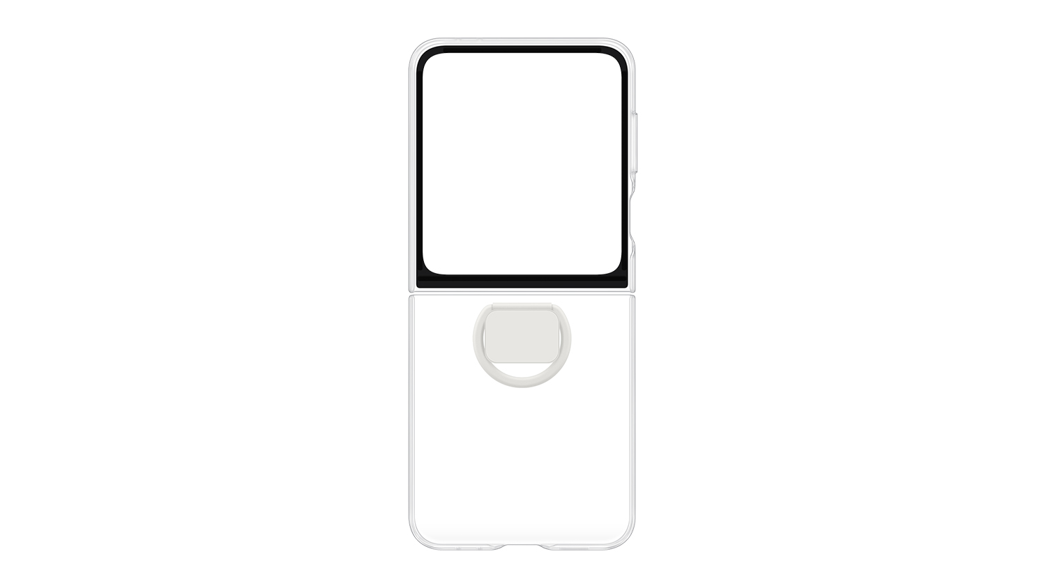 Samsung Case with Ring for Galaxy Z Flip6 - Clear