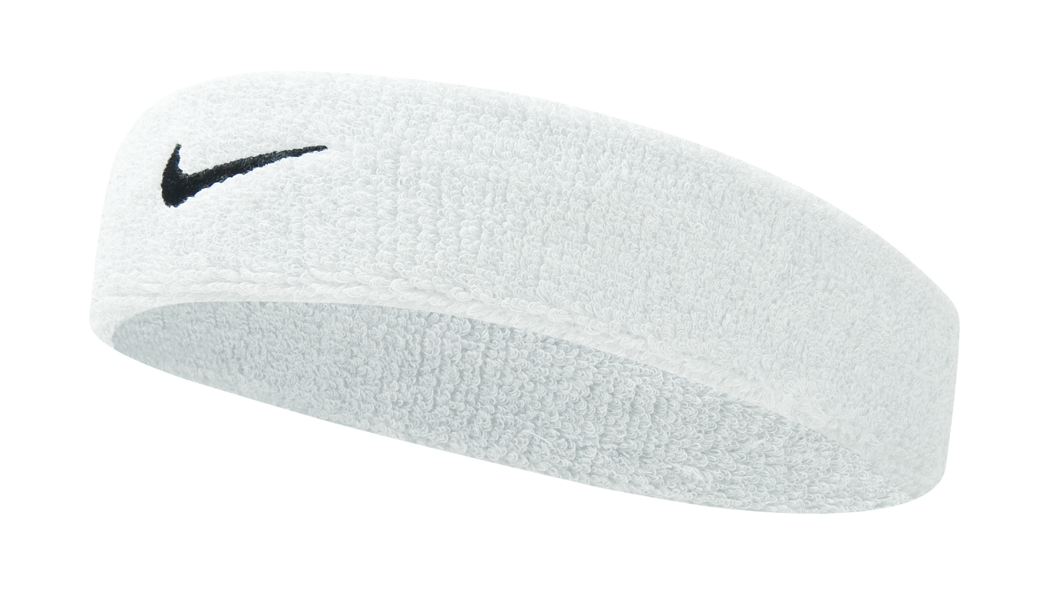 Nike Swoosh Sports Headband - White/Black