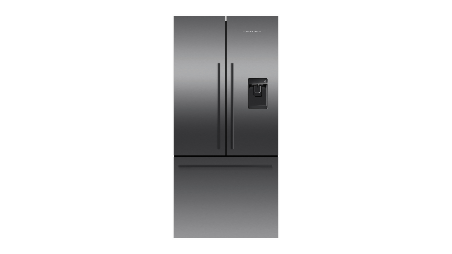 Fisher & Paykel 487L French Door Fridge Freezer with Ice & Water