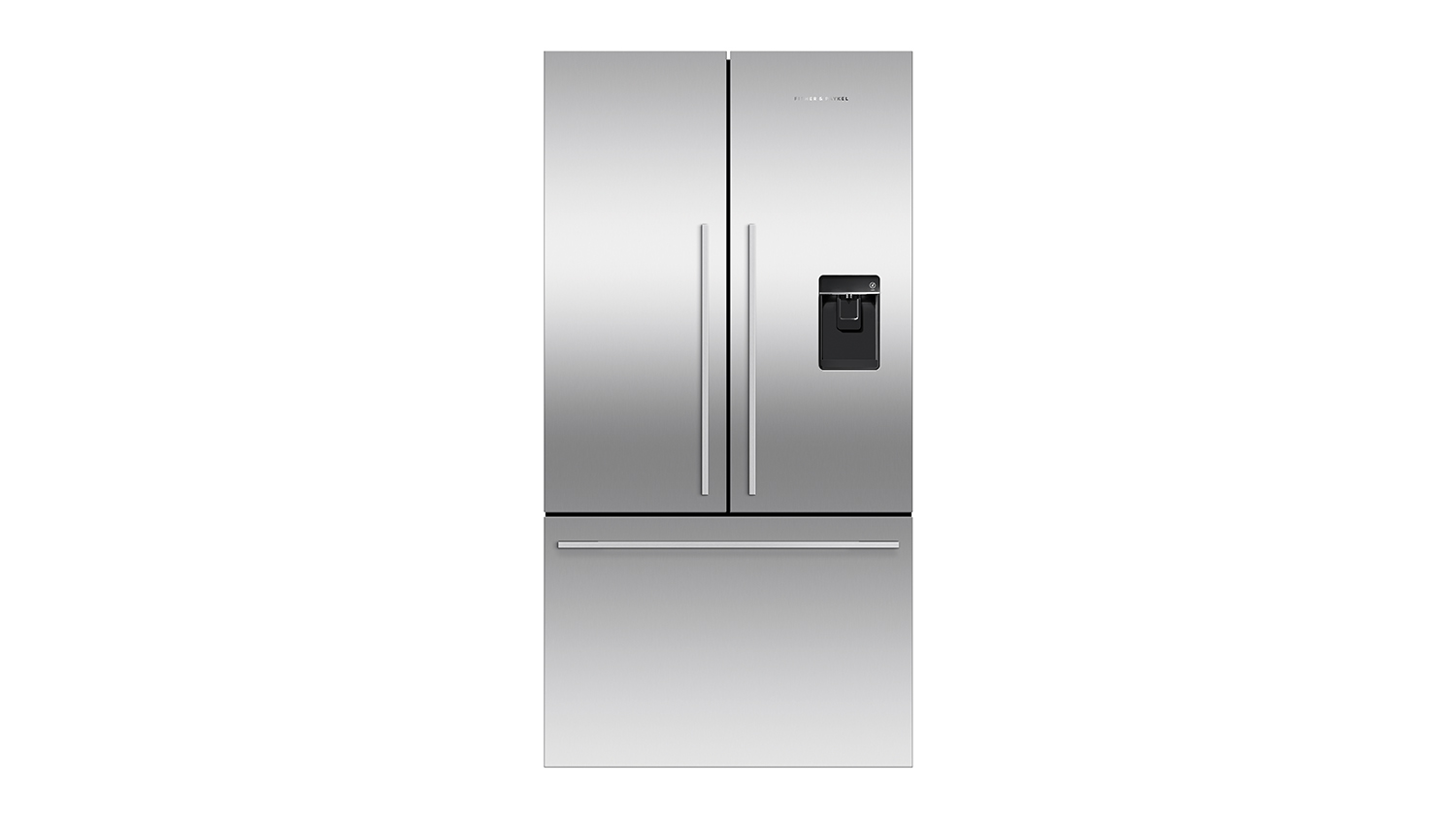 Fisher & Paykel 569L French Door Fridge Freezer with Water Dispenser - Stainless Steel (Series 7/RF610ADUX5)