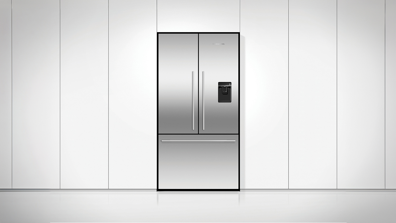 Fisher & Paykel 569L French Door Fridge Freezer with Water Dispenser - Stainless Steel (Series 7/RF610ADUX5)