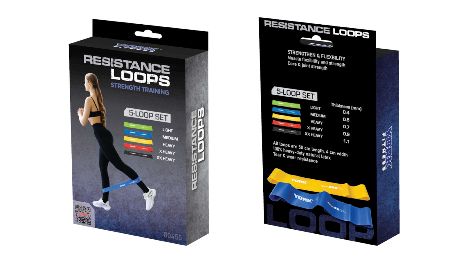 York Complete Resistance Band Set 5pcs.