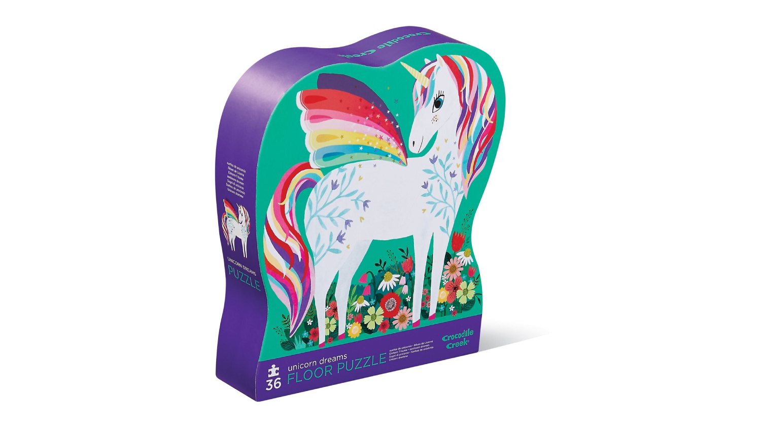 Crocodile Creek Children's Floor Puzzle 36pcs. - Unicorn Garden