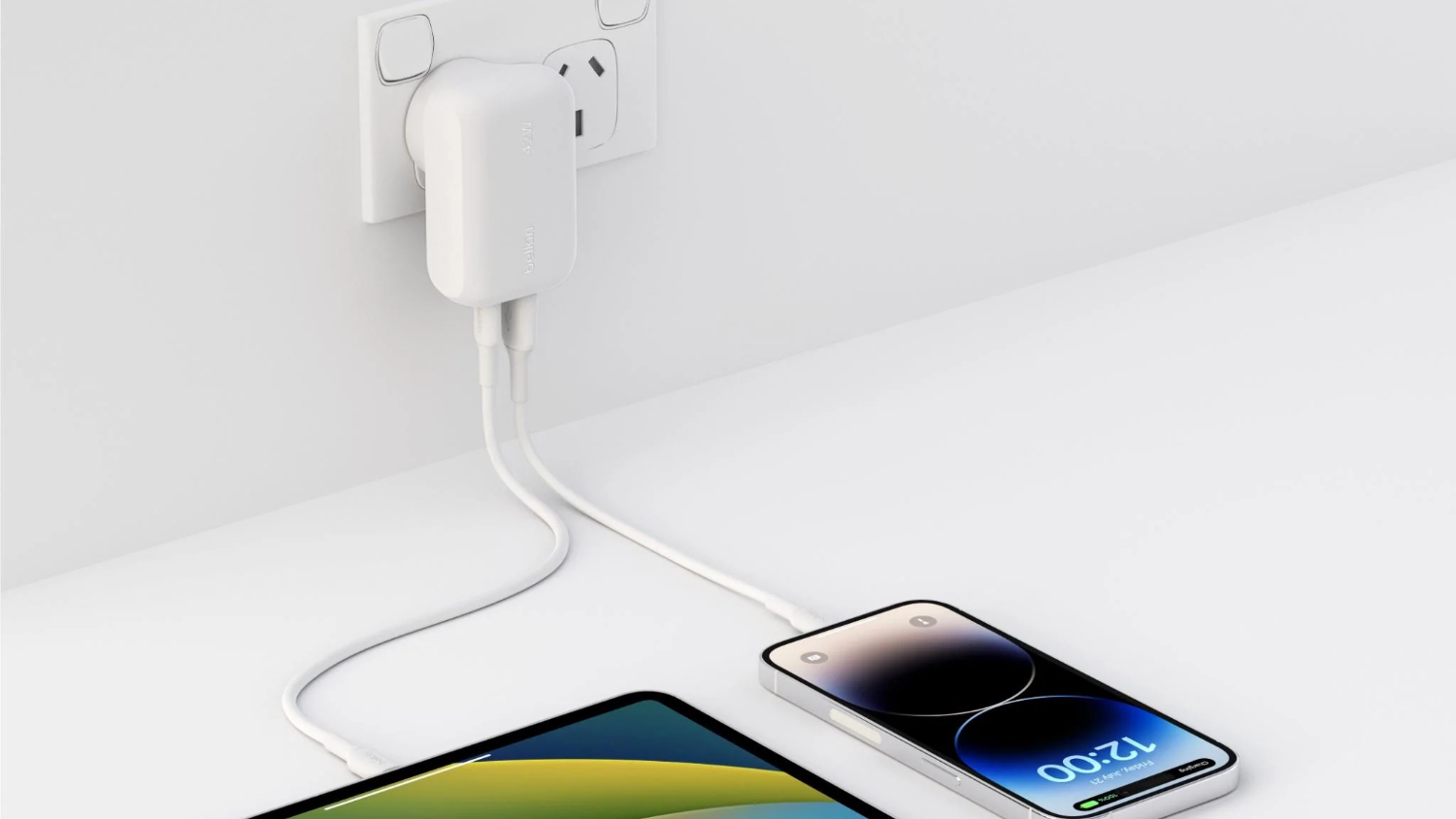 Belkin BoostCharge 42W PD3.1 Dual Wall Charger - White (WCB009auWH)