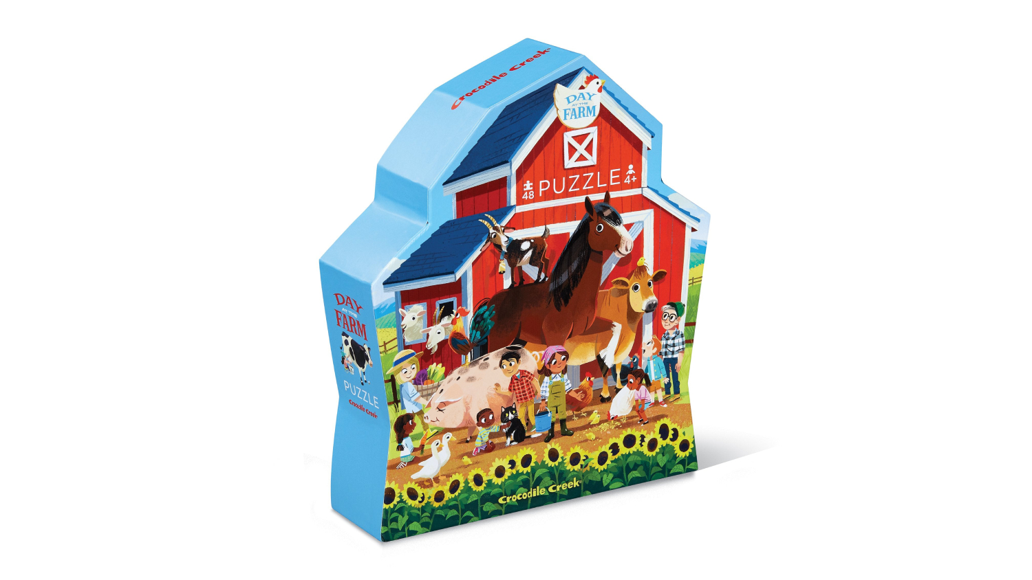 Crocodile Creek Children's Floor Puzzle 48pcs. - Day at the Farm