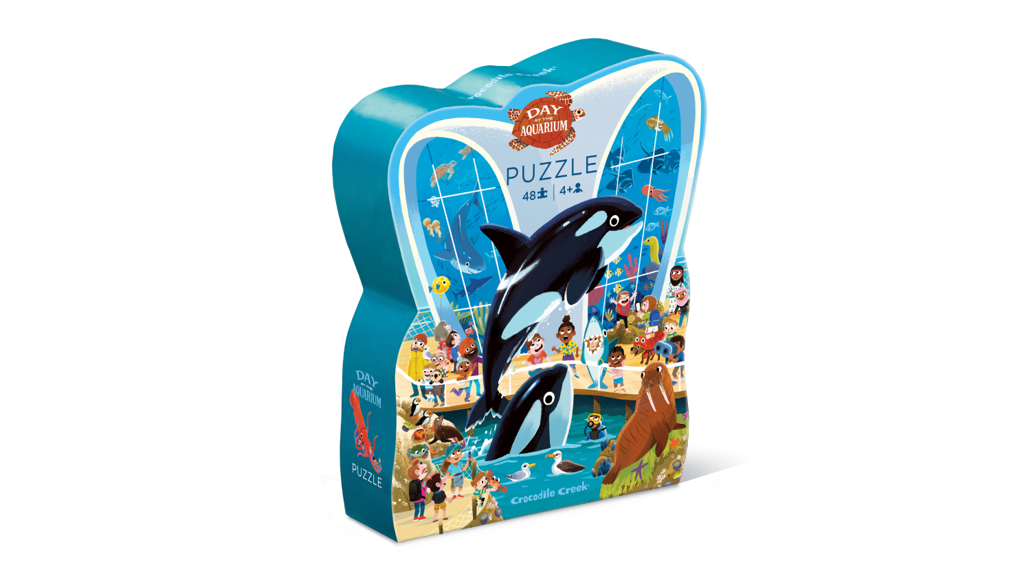 Crocodile Creek Children's Floor Puzzle 48pcs. - Day at the Aquarium