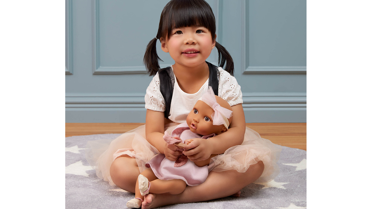 LullaBaby Baby Doll Outfit 14" - Pink Dress with Shoes, Bow