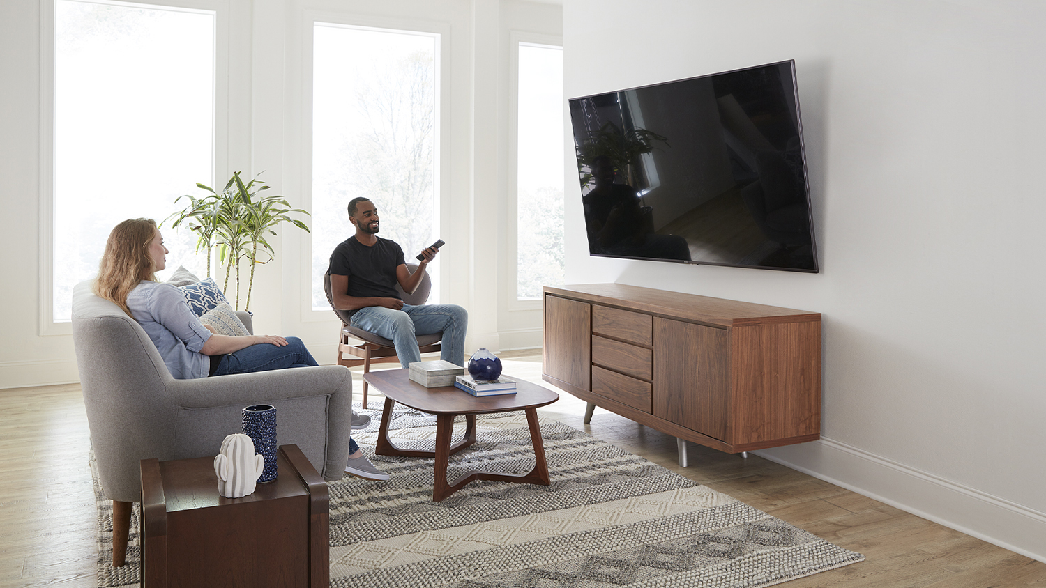 Sanus Wall Mount for 42′′ to 90" TV - Tilting Design - Black (VLT7-B2)