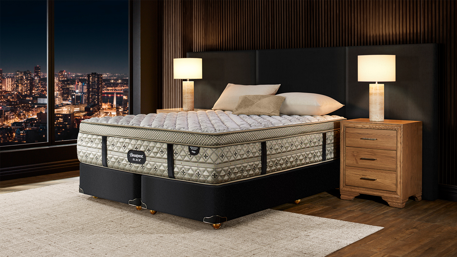 Indulgence Firm Californian King Mattress by Beautyrest Black Harvey Norman New Zealand