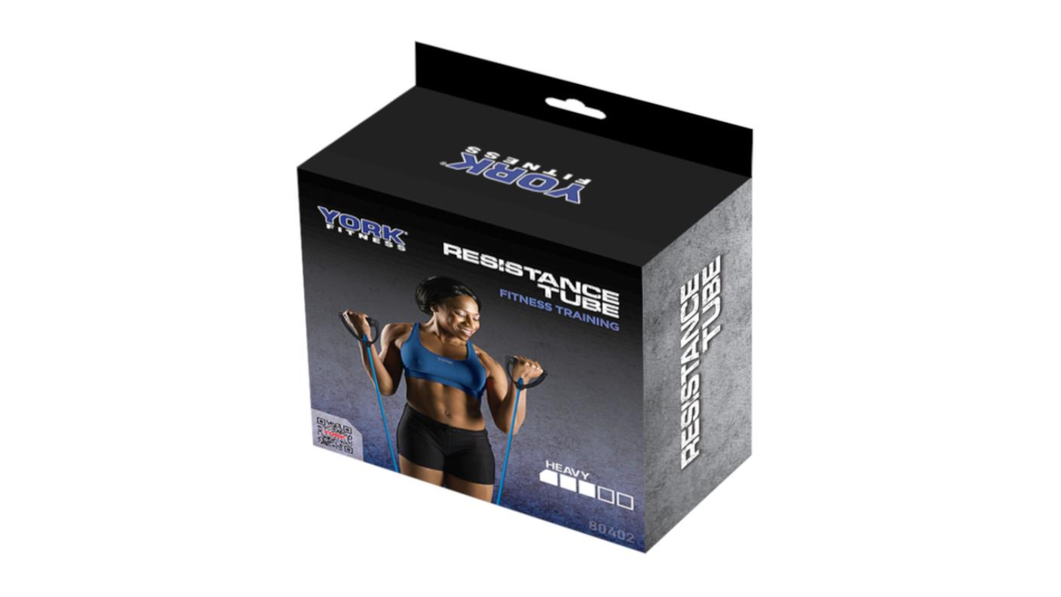 York Adjustable Resistance Tube with Handles Heavy - Blue