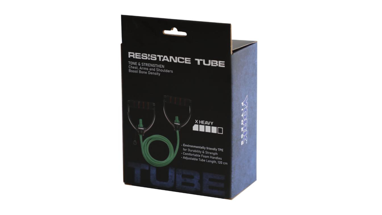 York Adjustable Resistance Tube with Handles Extra Heavy - Green