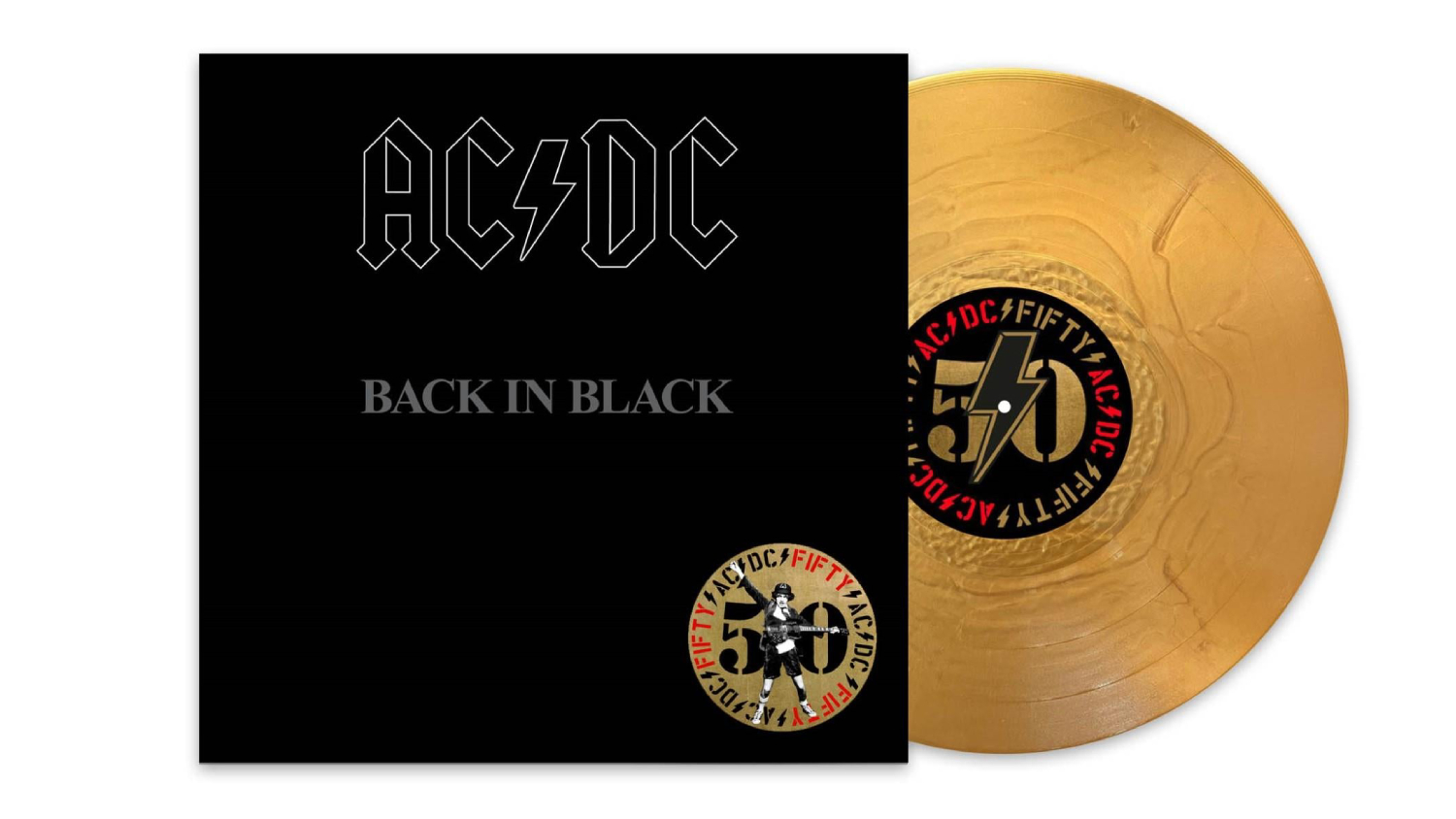 AC/DC - Back In Black Vinyl Album (Gold Nugget LP Edition)