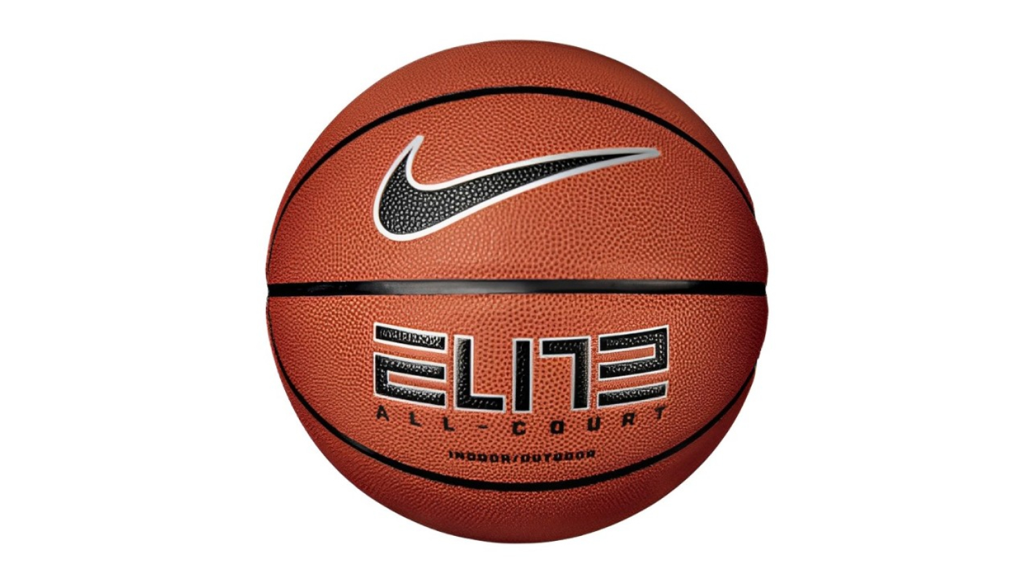 Nike Elite All-Court Basketball 2.0 Size 7 - Amber/Black/Silver