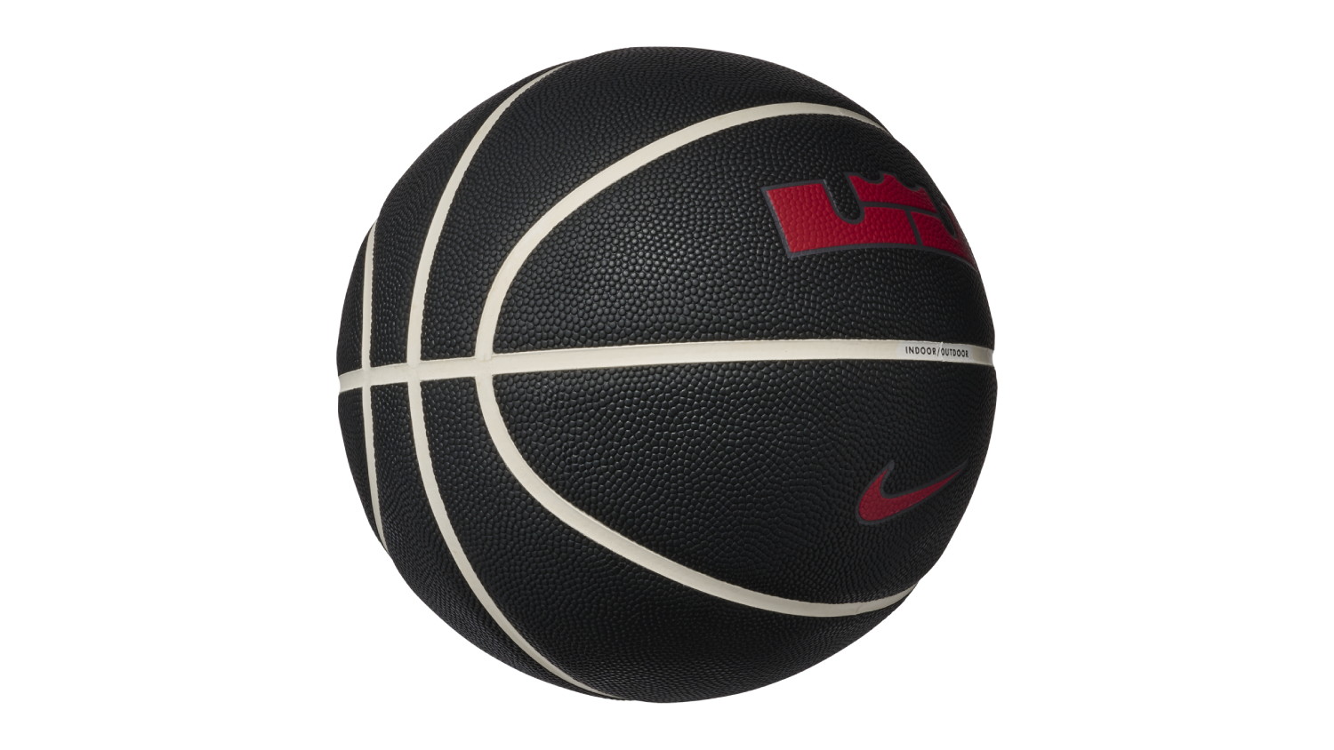 Nike All Court 8P 2.0 L. James Basketball Size 7 - Black/Anthracite/University Red