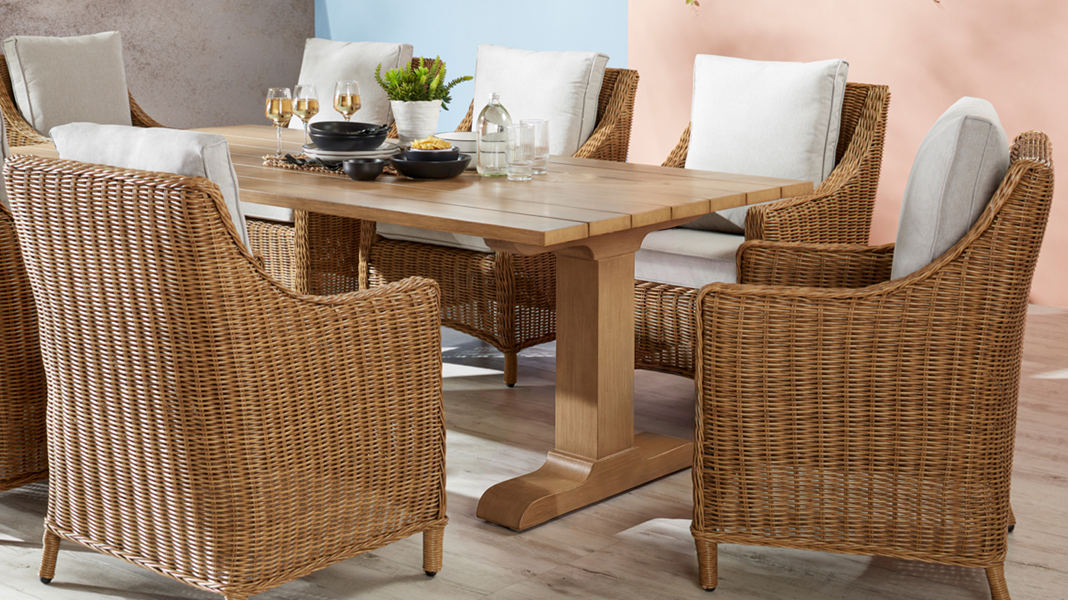 Byron Bay 9 Piece Outdoor Dining Setting