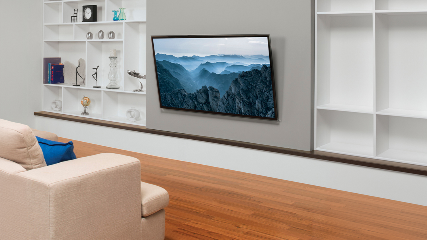 Sanus Wall Mount for 40” to 140" TV - Tilting Design - Black (VXT7-B2)