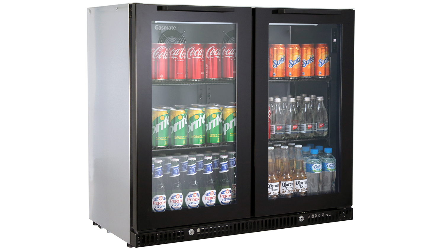 Gasmate Premium 187L 2-Door Bar Fridge