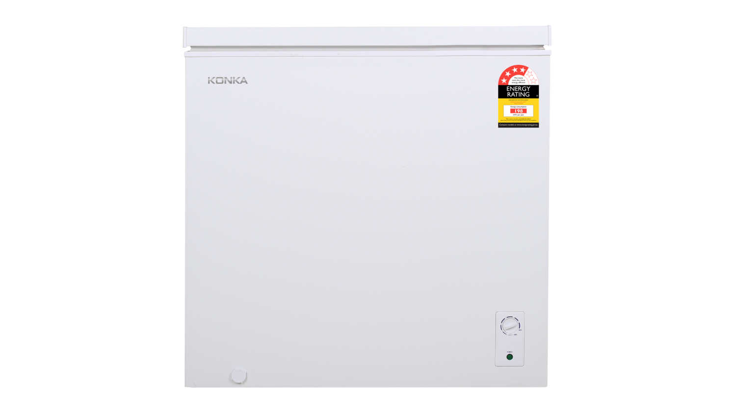 Konka 202L Hybrid Chest Fridge or Freezer - White (KHF-202W2)