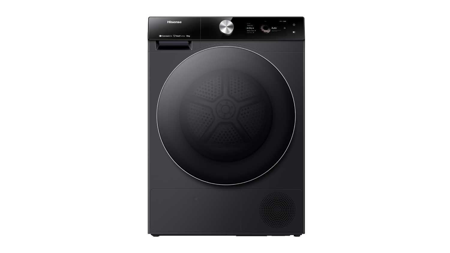 Hisense 10kg Heat Pump Condenser Dryer with 20 Programs - Charcoal Black (HDFS10HPB)