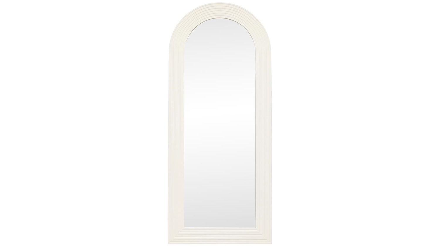 Mila White 186cm Arch Frame Mirror