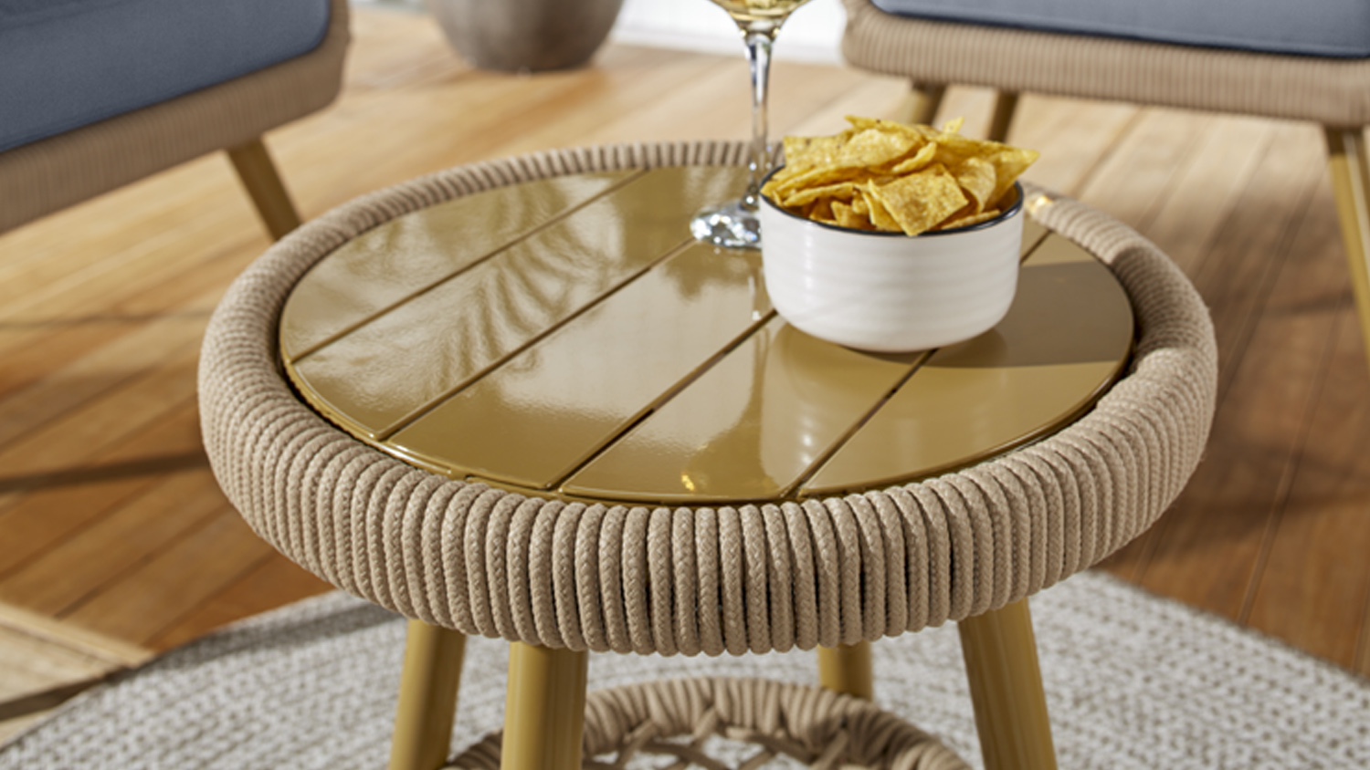 Nevada 3 Piece Rope Outdoor Lounge Setting