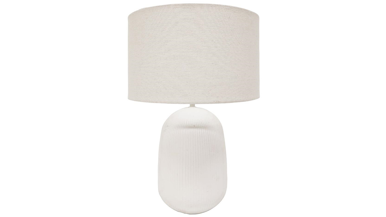 Noah 54cm White Terracotta Table Lamp