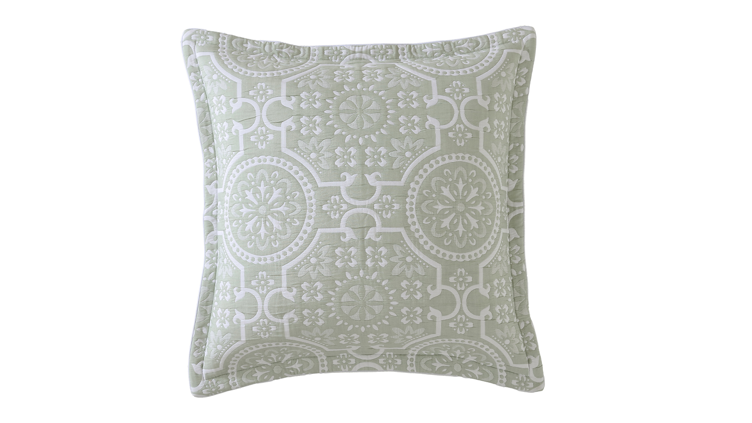 Mayfair Sage Square Cushion by Private Collection
