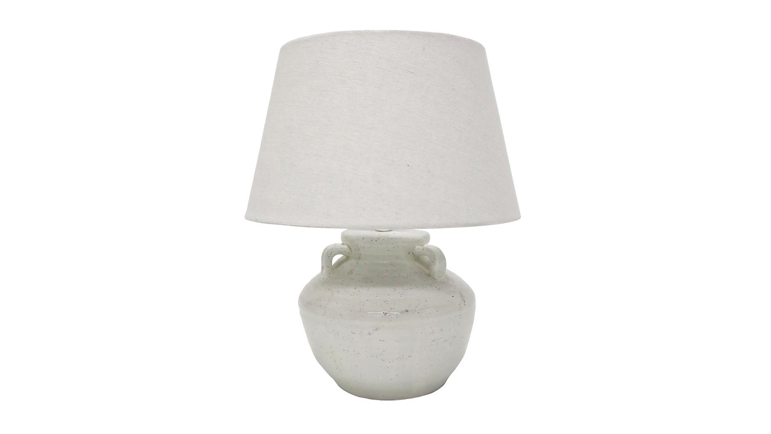 Stella 47cm White Terracotta Table Lamp