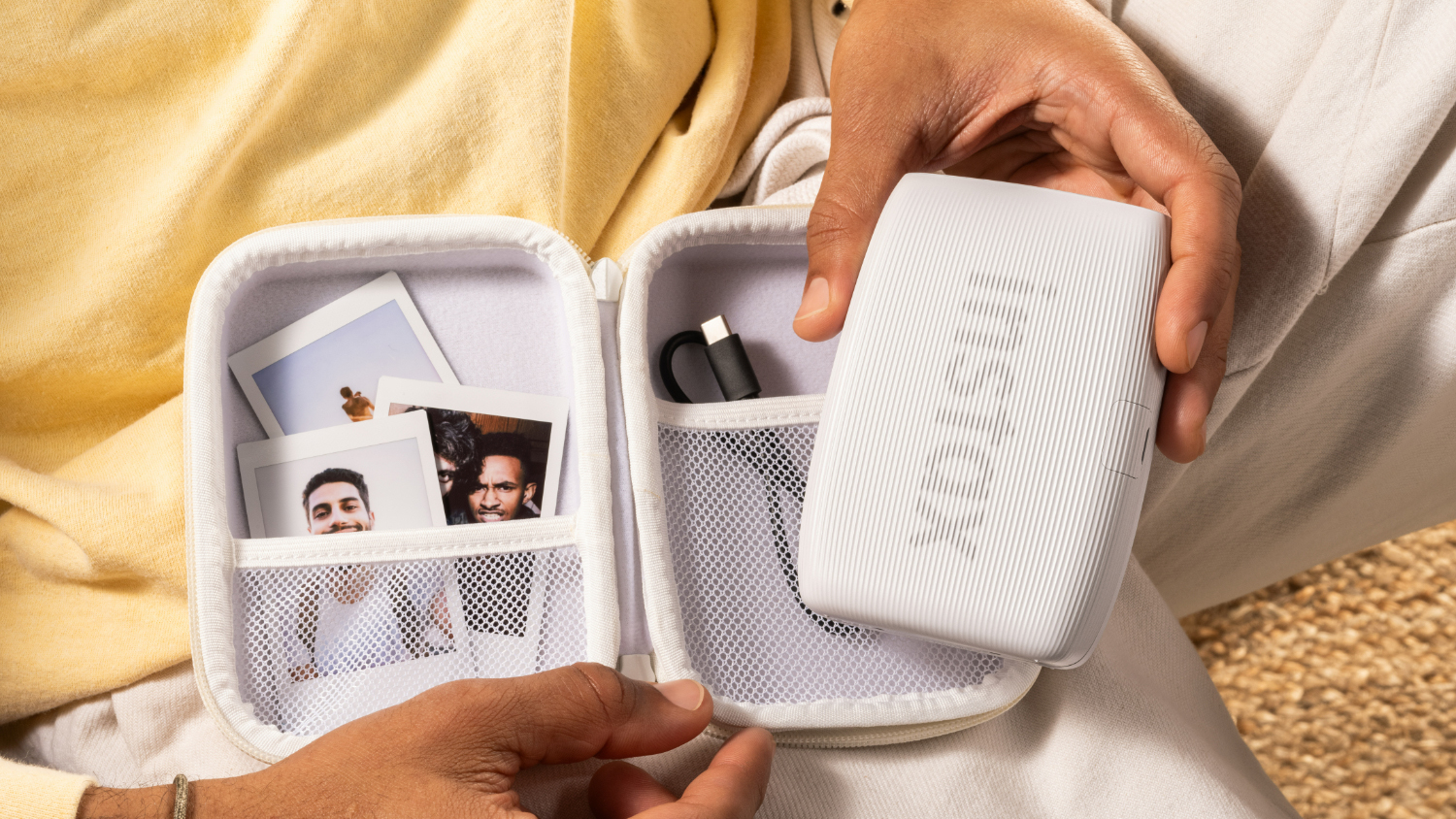 Instax Mini Link 3 86mm x 54mm Photo Printer - Clay White