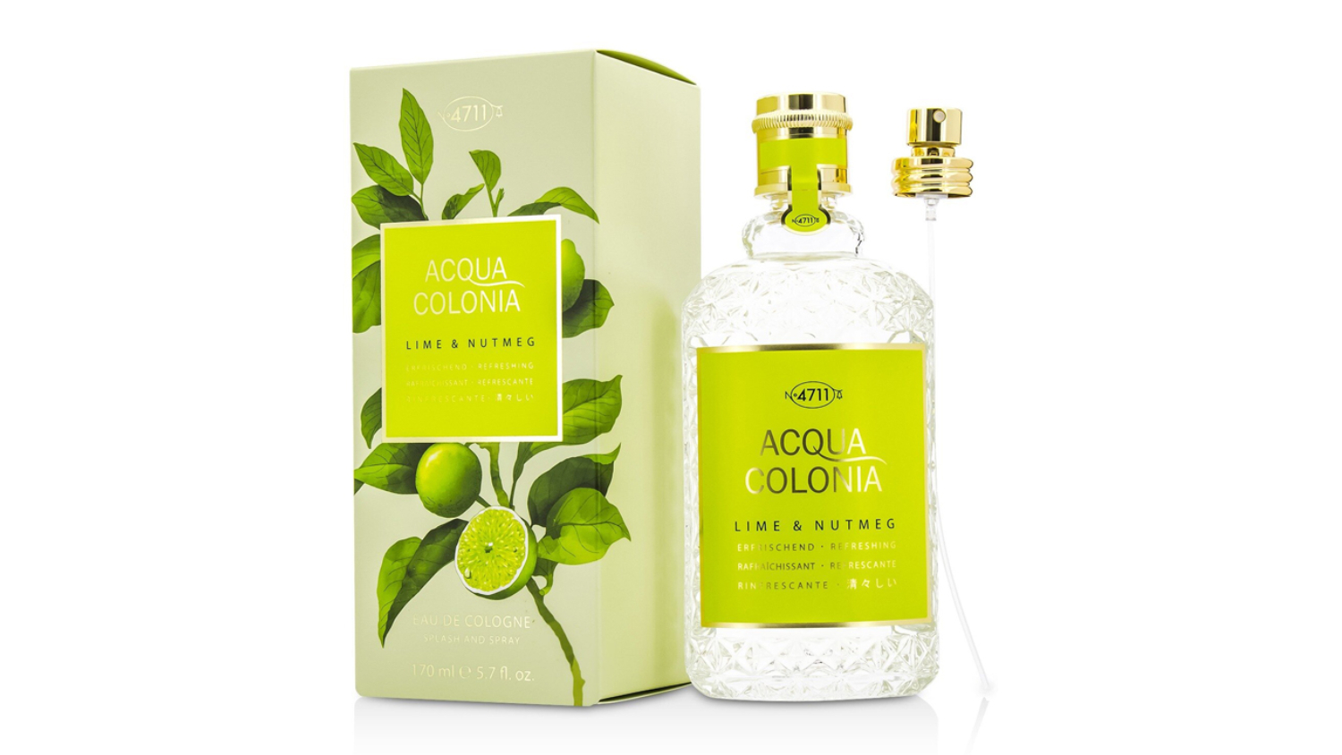 Acqua Colonia Lime and Nutmeg Eau De Cologne Spray - 170ml/5.7oz