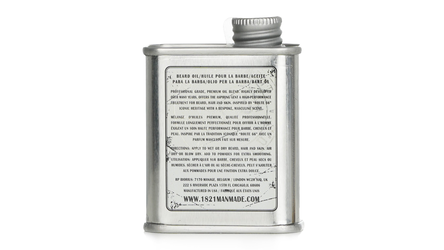 18.21 Man Made Beard, Hair and Skin Oil - # Absolute Mahogany - 60ml/2oz