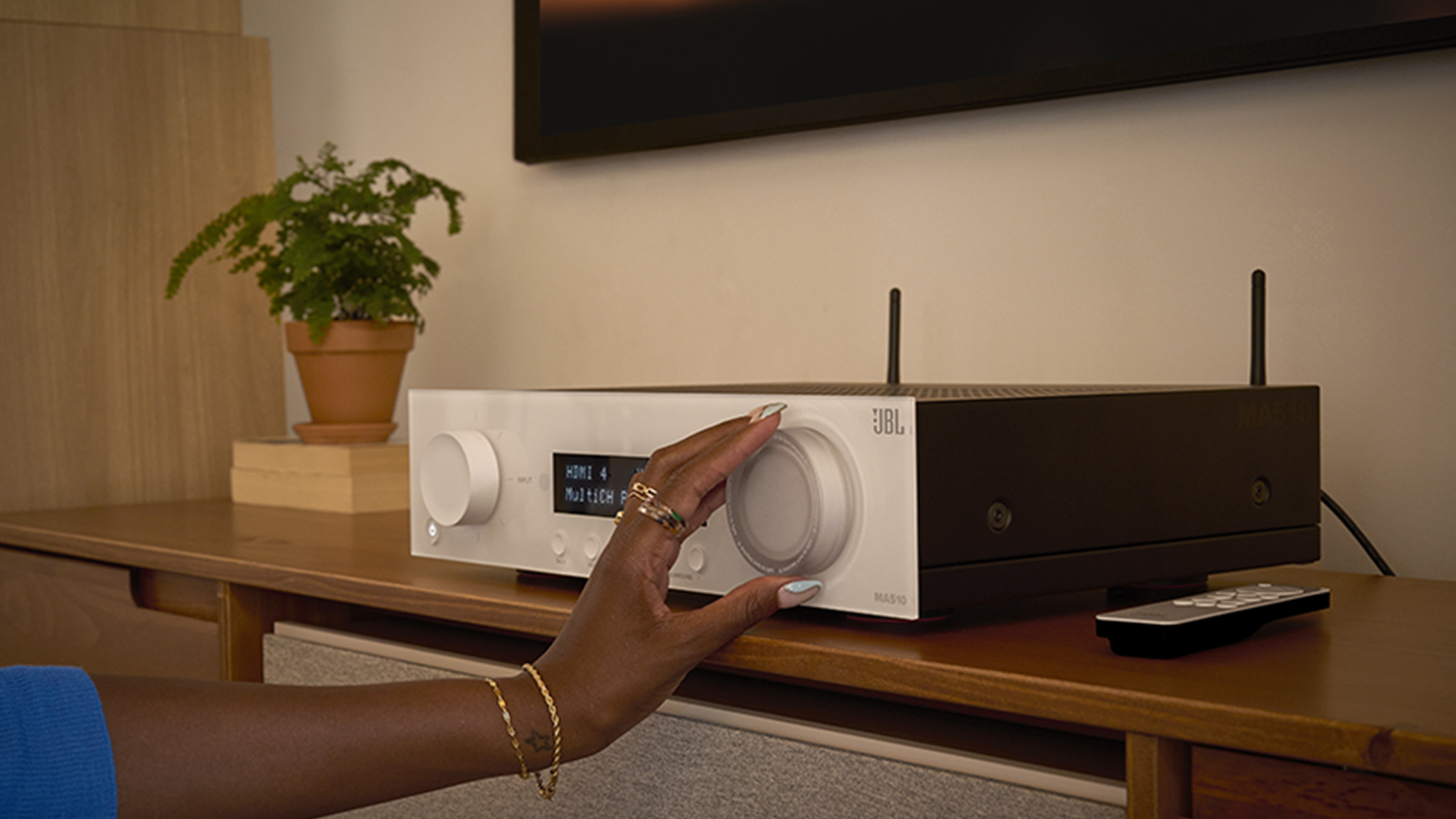 JBL MA510 5.2 Channel 8K Wireless AV Receiver - White