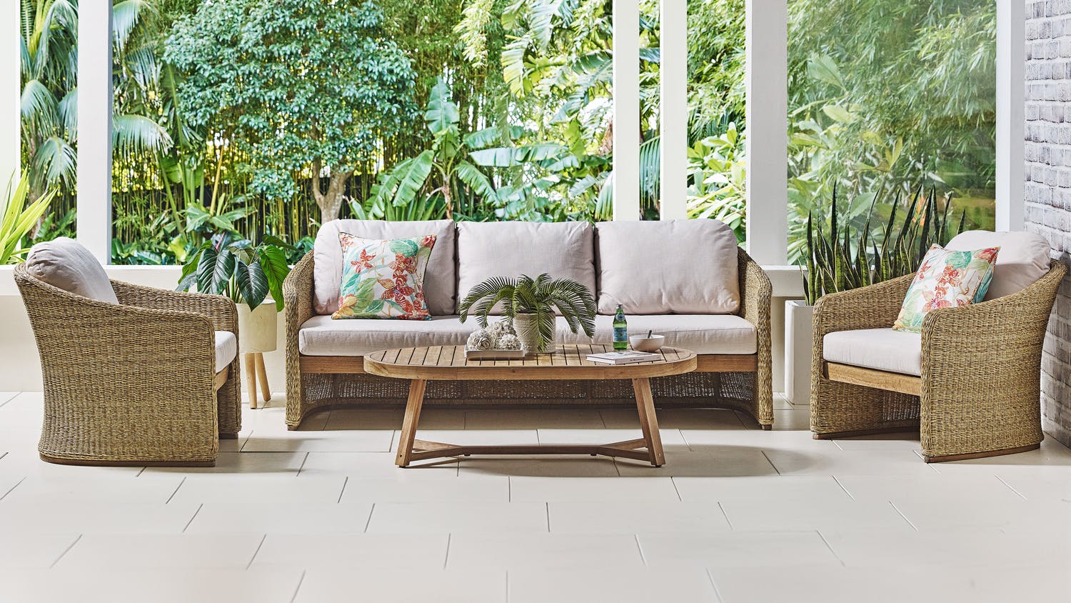 Florida Piece Outdoor Lounge Suite Harvey Norman New Zealand