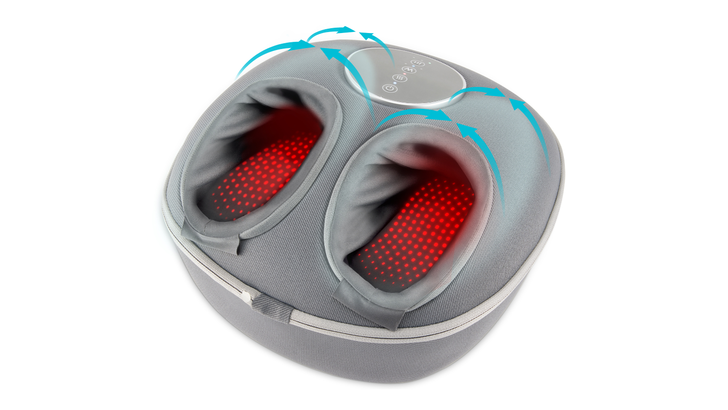 Homedics Shiatsu Air Deluxe Foot Massager with Heat - Grey (FMS-348HGY-AU)
