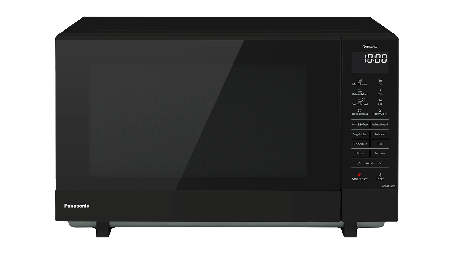 Panasonic 27L Flatbed Inverter 1000W Microwave - Black (NN-SF56QBQPQ)