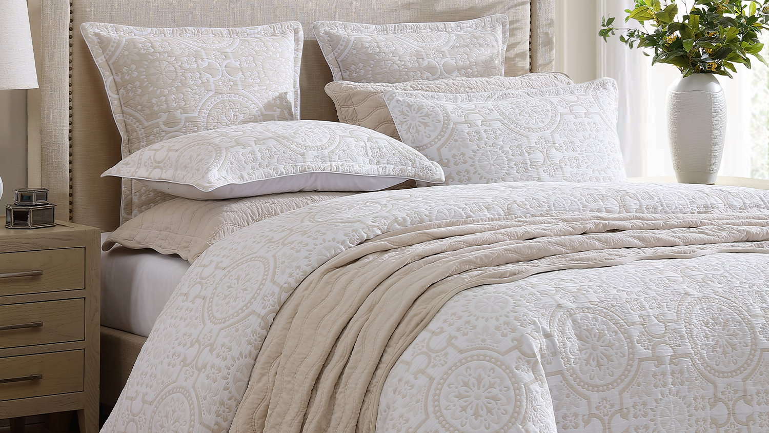 Mayfair Stone European Pillowcase by Private Collection