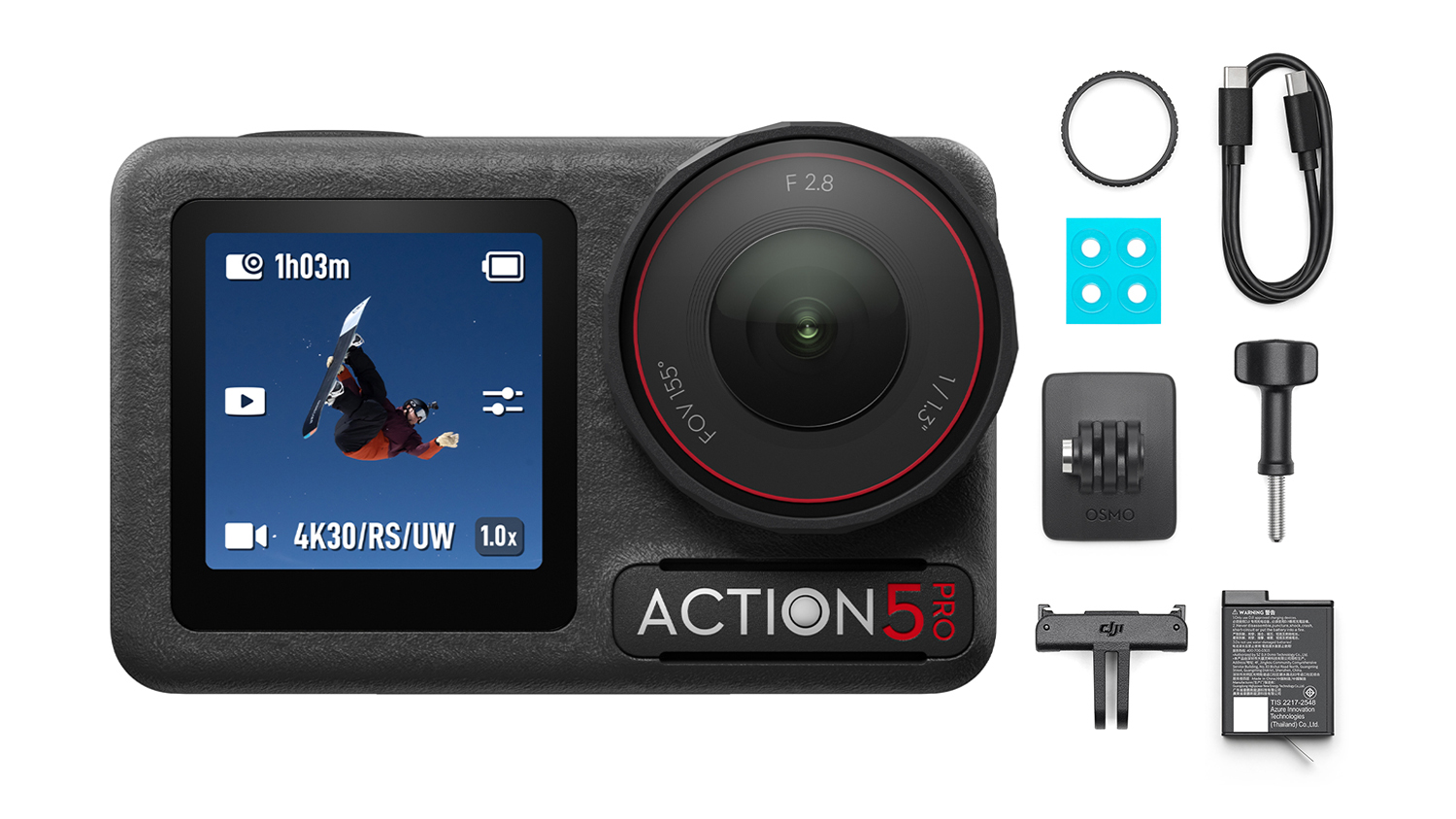 DJI Osmo Action 5 Pro Camera Standard Combo - Black