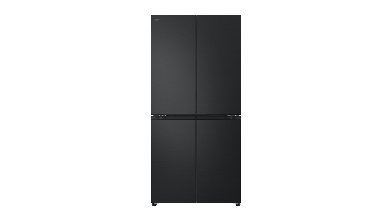 LG 530L Quad Door Fridge Freezer - Black (Slim/GF-B505MBL)