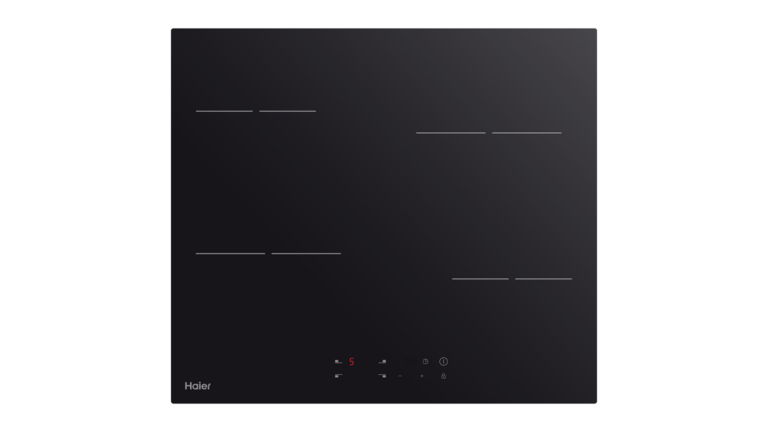 Haier 60cm 4 Zone Ceramic Cooktop - Black Glass (HCE604TB3)