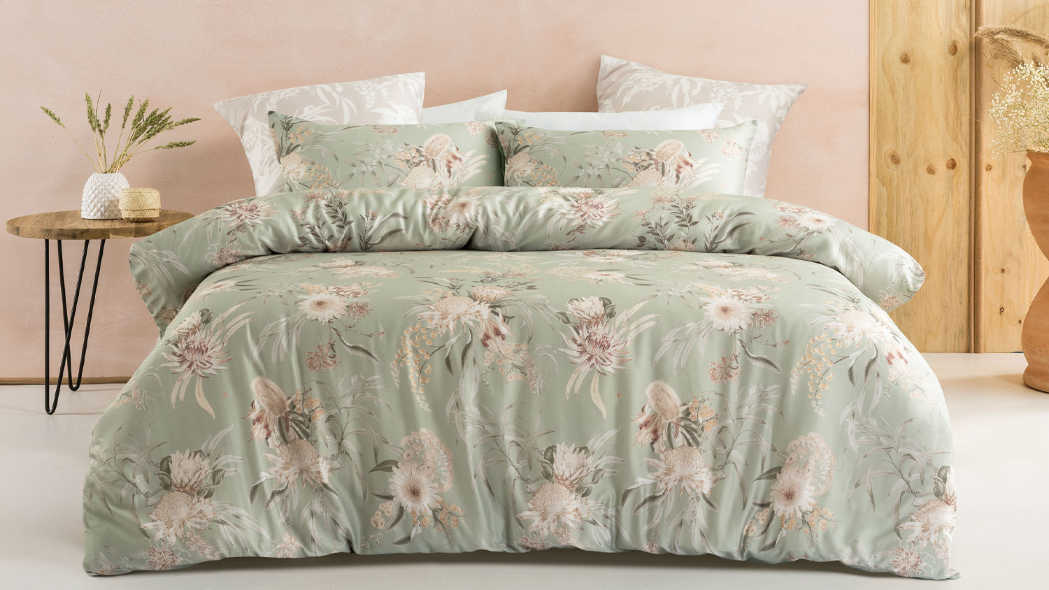 Nella Sage European Pillowcase by Savona