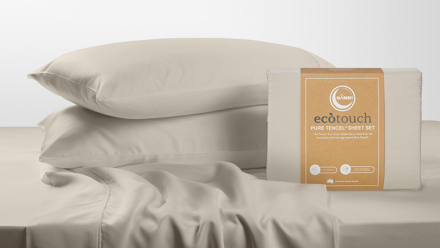 Tencel Touch Sheet Set by My Bambi - Pewter