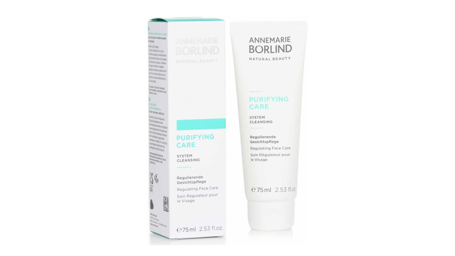 Annemarie Borlind Purifying Care System Cleansing Regulating Face Care - For Oily or Acne-Prone Skin - 75ml/2.53oz