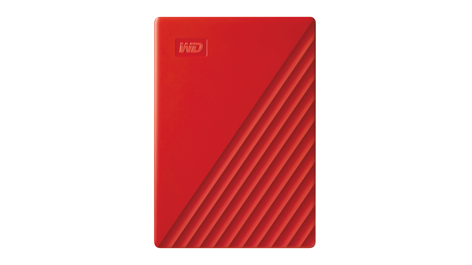 WD My Passport USB 3.2 Portable External Hard Drive - 2TB (Red)