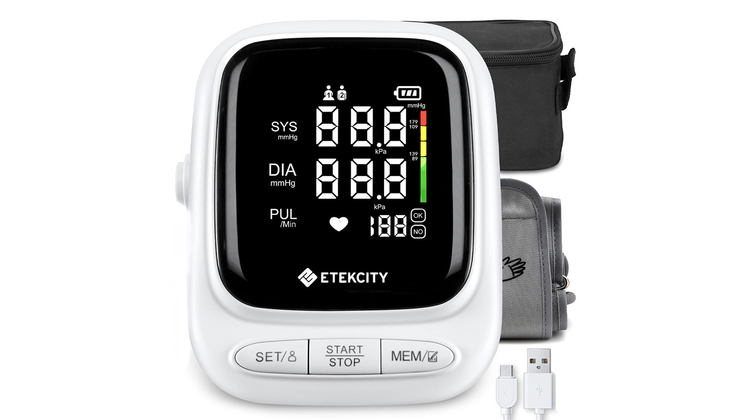 Etekcity Smart Blood Pressure Monitor - White