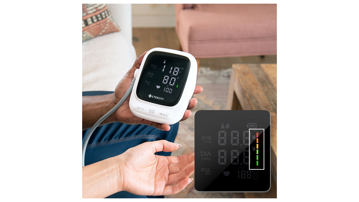 Etekcity Smart Blood Pressure Monitor - White