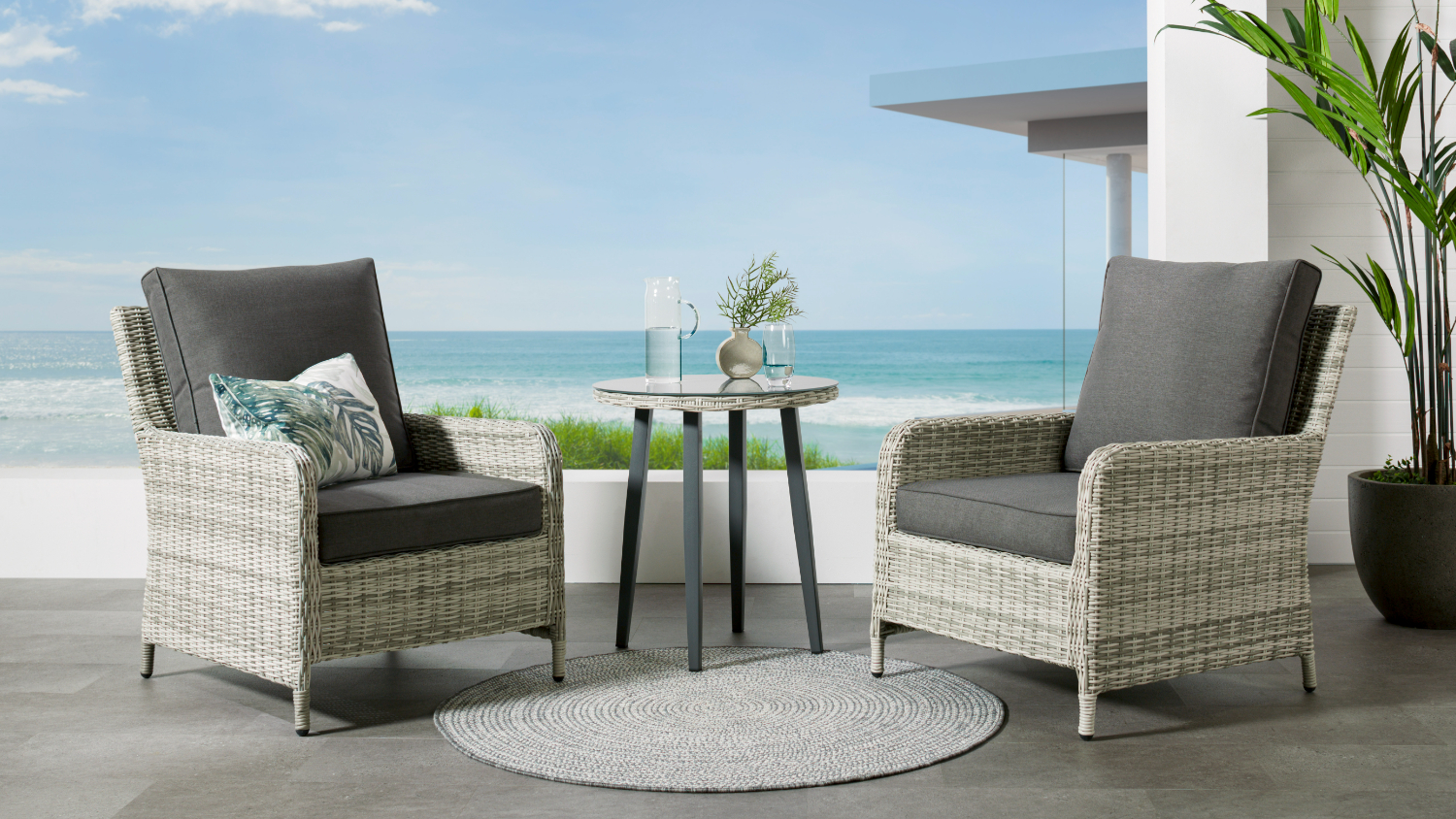 Ibiza 3 Piece Bistro Outdoor Lounge Setting