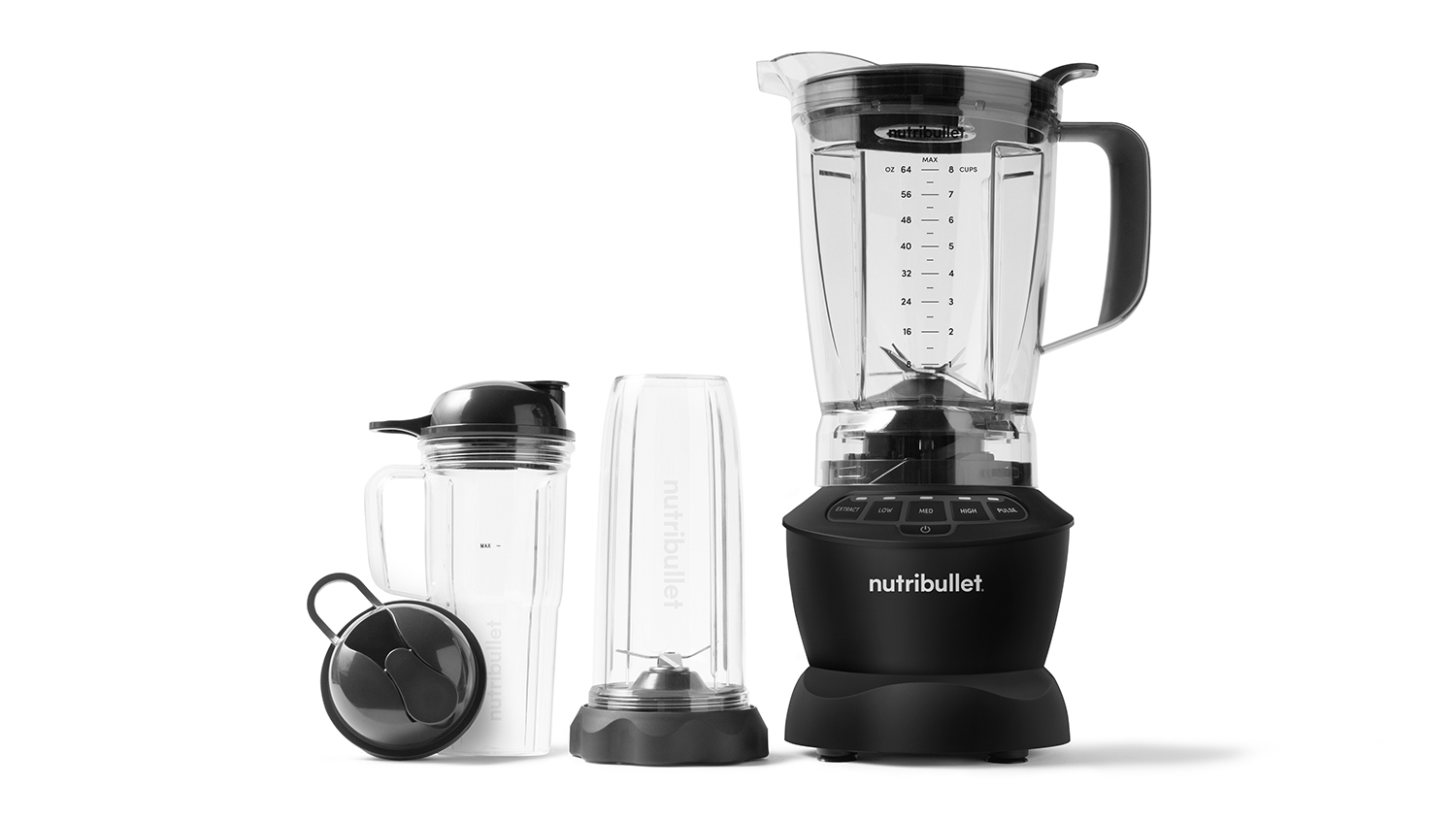 NutriBullet NBF-12A Blender 4-Speeds 1200 Watts Dark Gray store - TESTED.